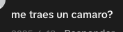Comentario preguntando si Mercauto puede traer un Camaro