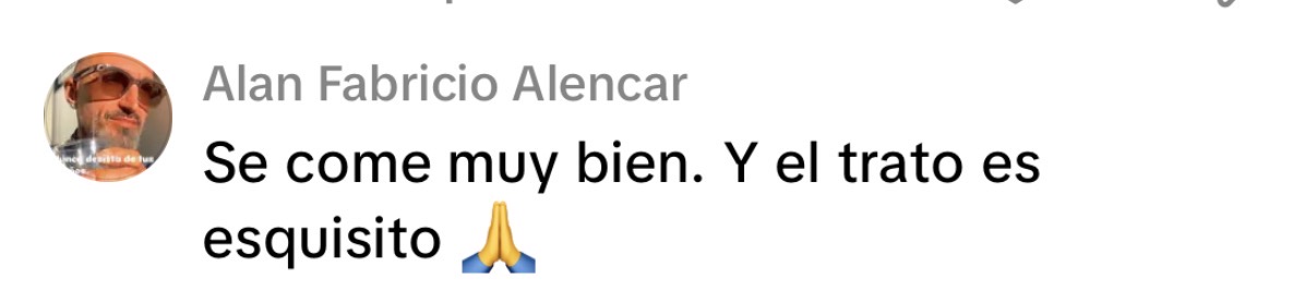 Comentario público sobre la comida y el trato de Restaurant Manacor