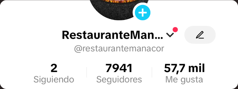 Perfil de TikTok de Restaurant Manacor después de 22 vídeos creados por XATET, con 7.941 seguidores